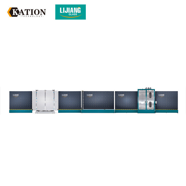 縦の平らな出版物の絶縁のガラス生産ライン階層的なタイプ洗浄システム